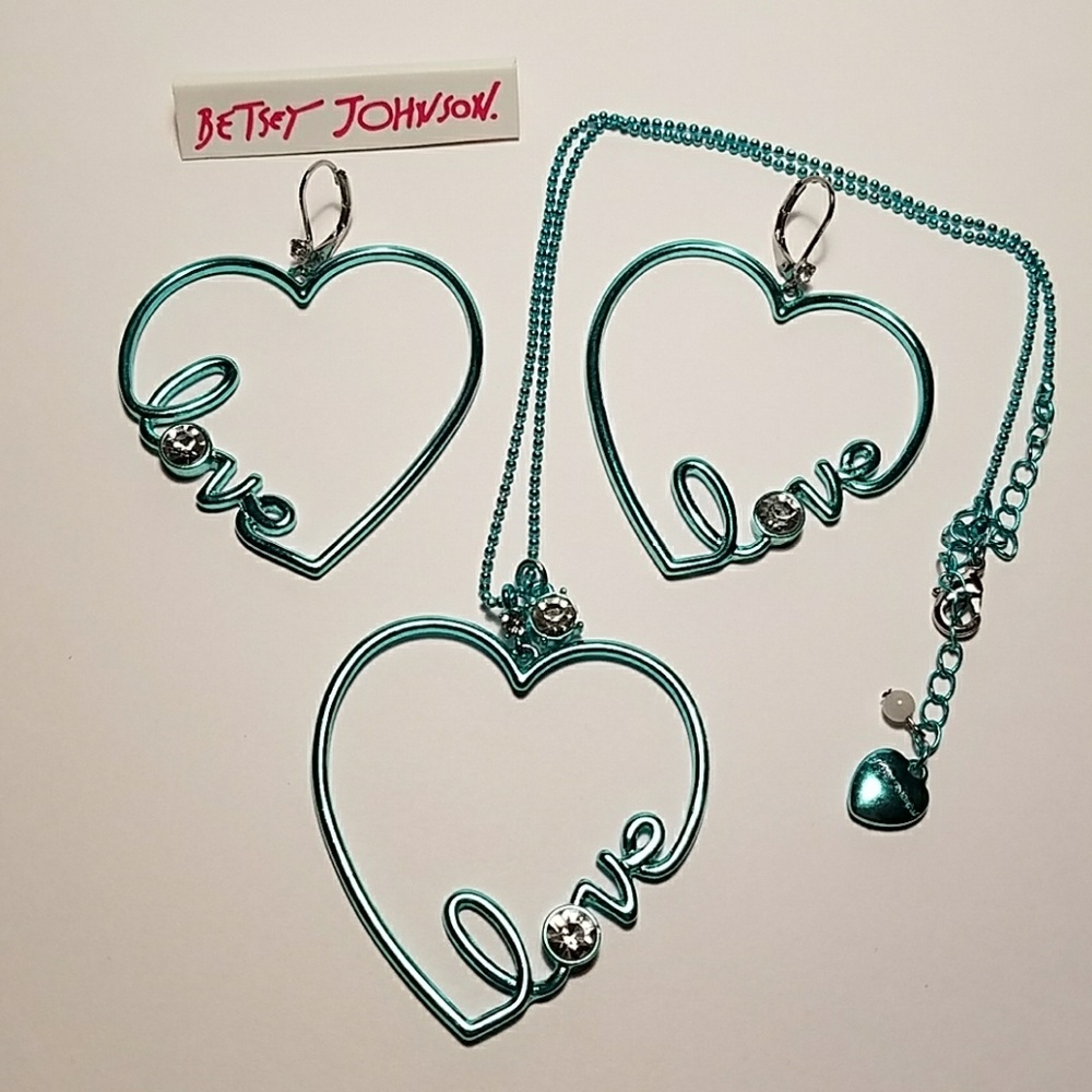 Betsey Johnson Necklace & Earrings